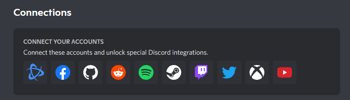 Discord Socail Account Connections