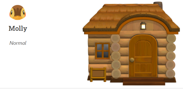 Molly - Normal Villager Animal Crossing New Horizons