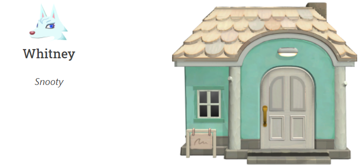 Whitney - Snooty Villager Animal Crossing New Horizons