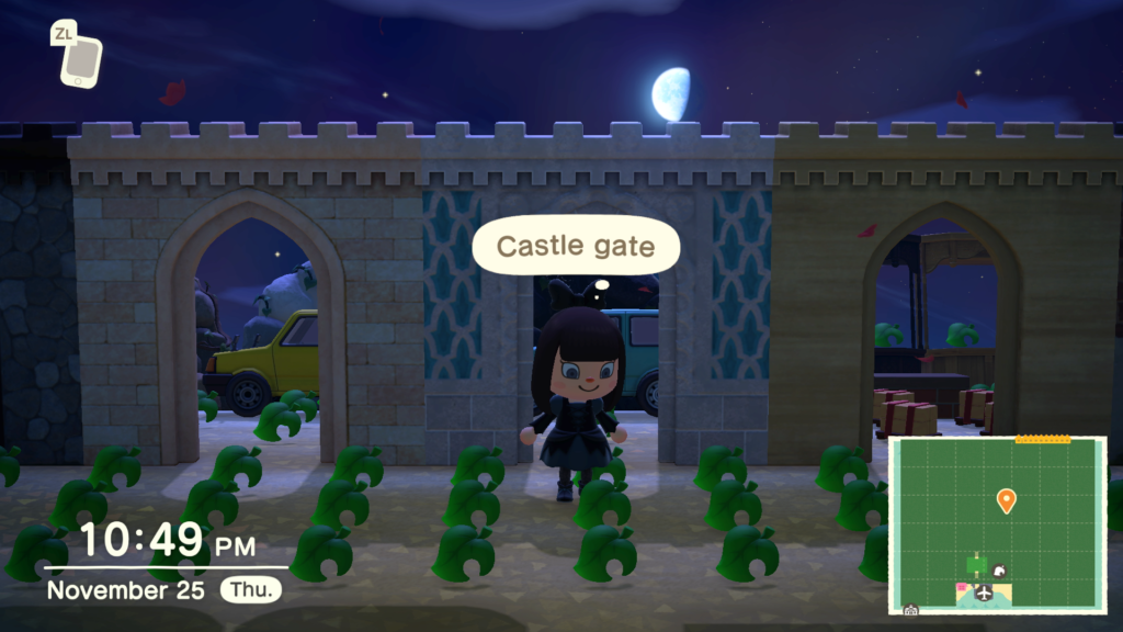 Castle gate Animnal Crossing New Horizons Treasure Island