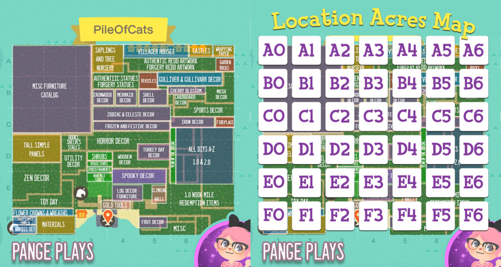 Pile of Cats - Location Acres Map