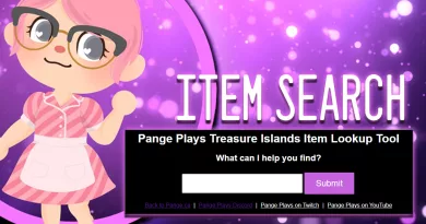 Search by Item Name on Pange's Treasure Islands!