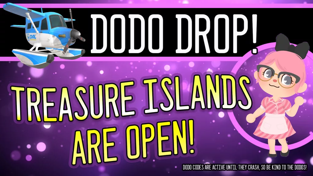 dodo drop animal crossing treasure islands are open