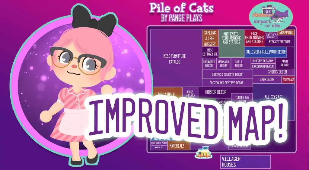 Pile of Cats Treasure Island Map Improvements